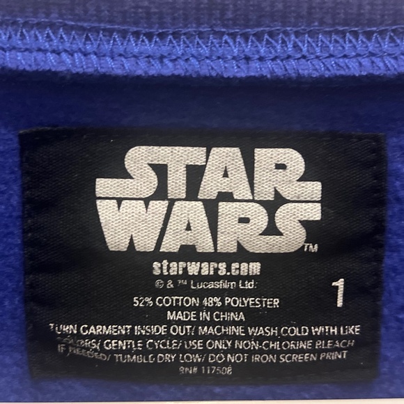 Torrid Star Wars Christmas Cozy Fleece Crew Neck Pullover Sweatshirt size 1X - Picture 8 of 8